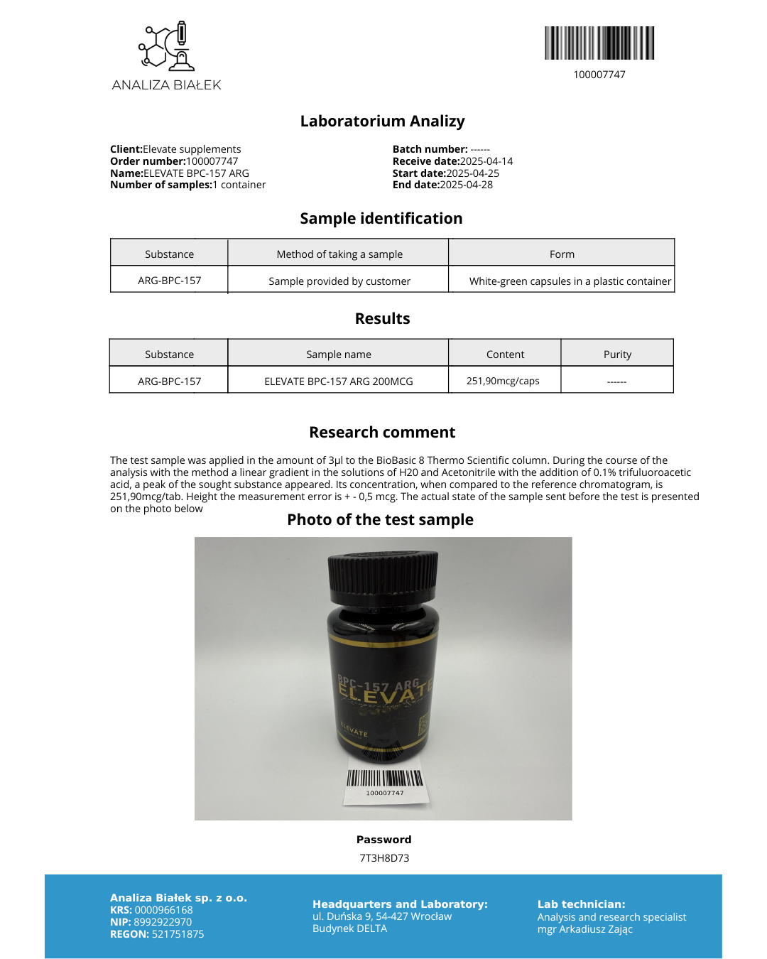 BPC 157 ARG (60 CAPSULES)