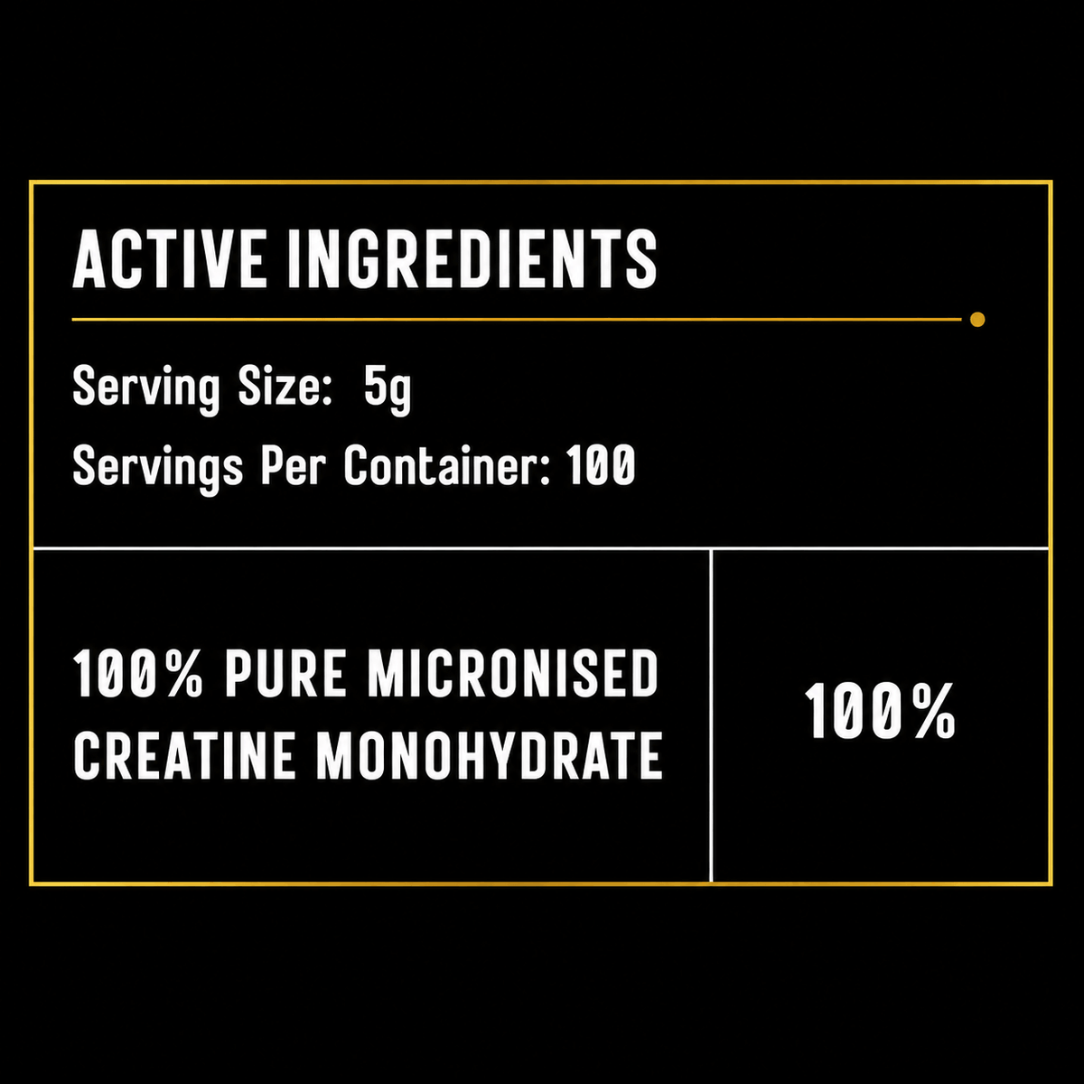 Container of Elevate Supplements NI 100% pure micronised creatine monohydrate powder, 500g for athletic performance.